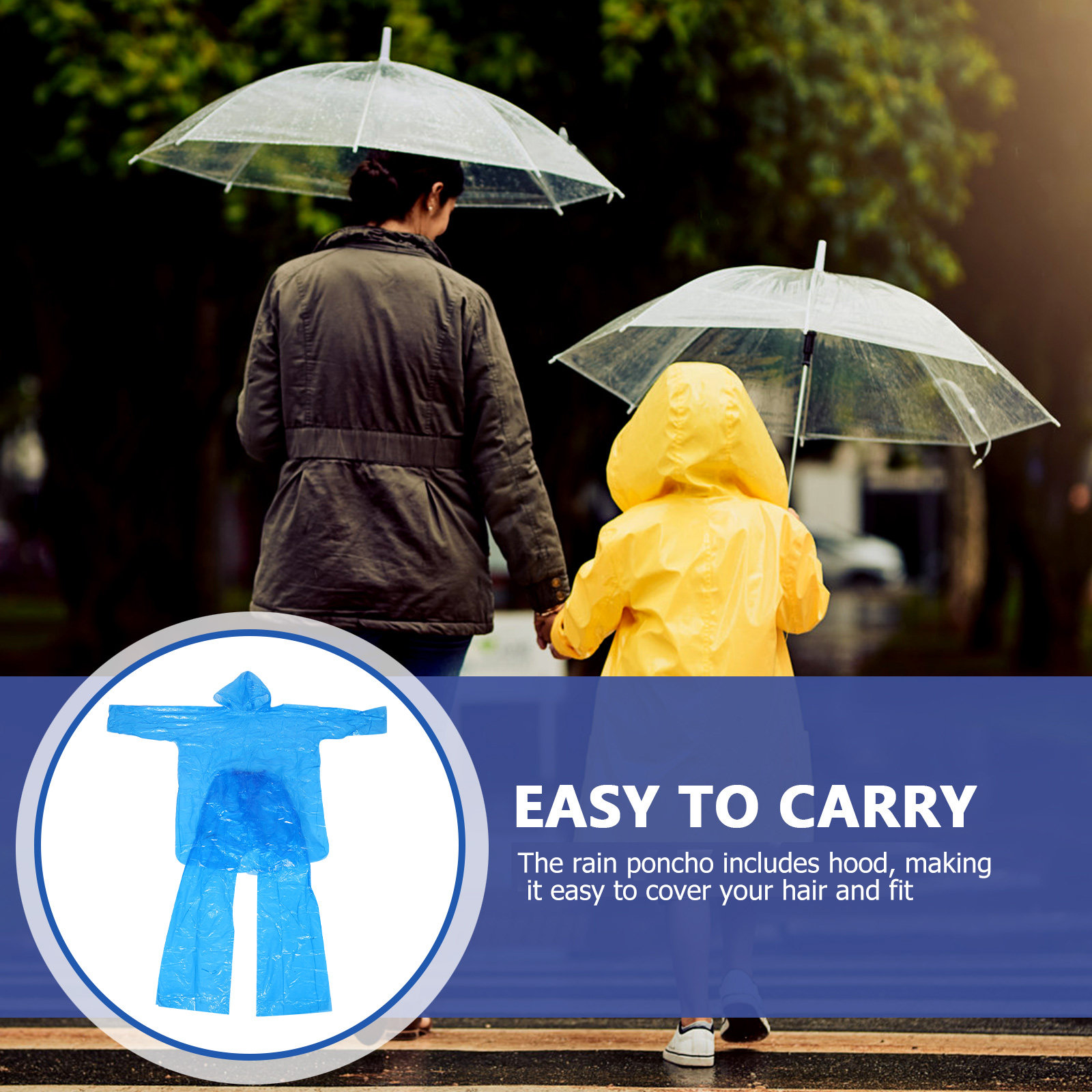 Set di poncho antipioggia di e - Emergency Poncho Rain recensione e prezzo